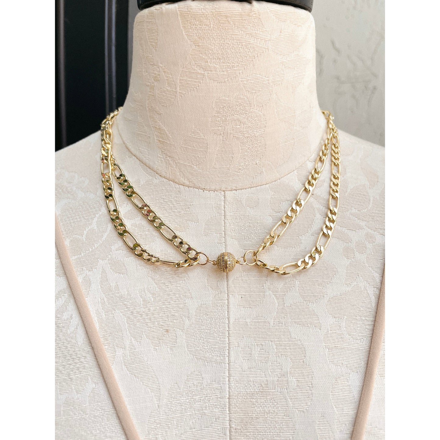 Disco Ball Necklace "Gold"