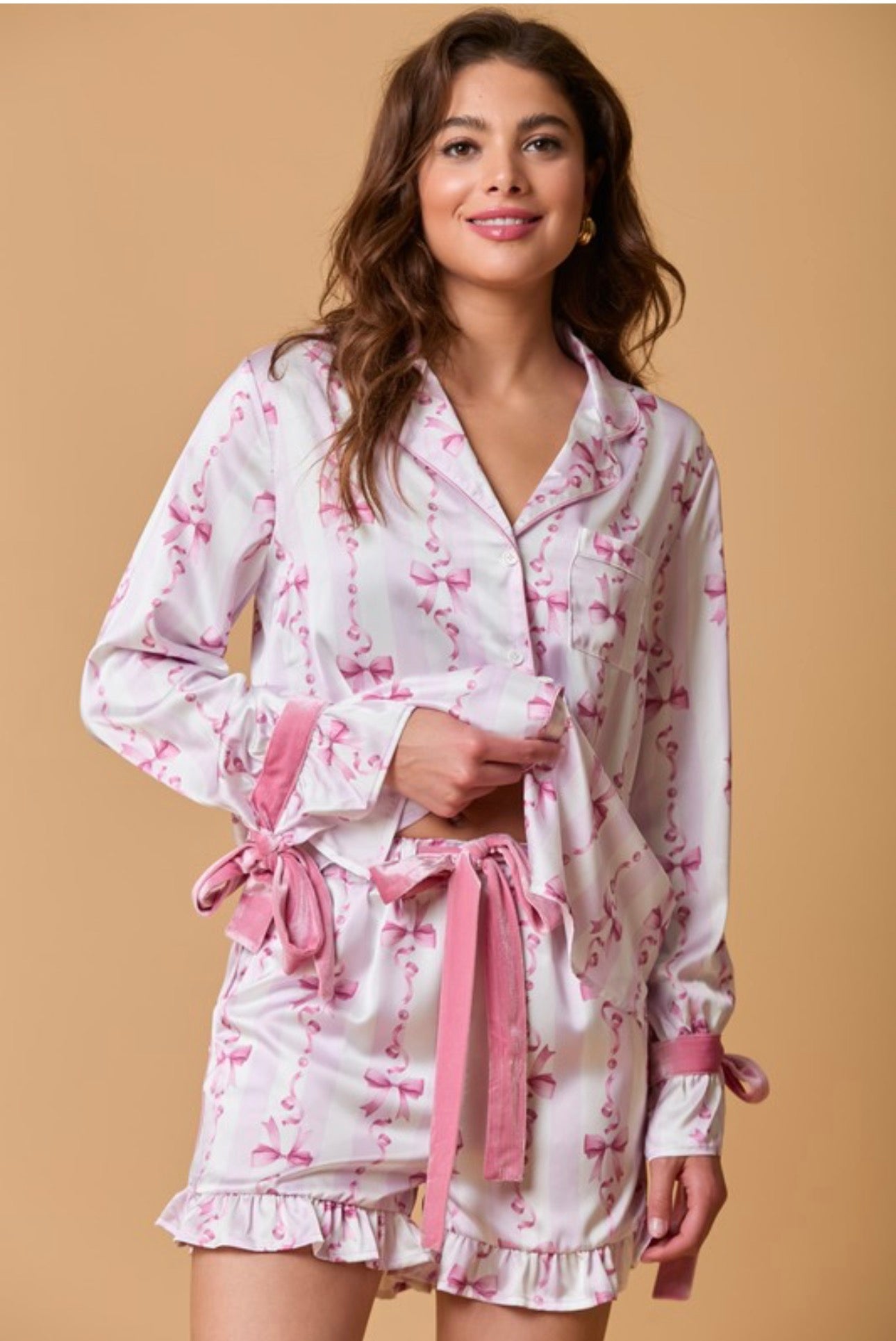 Satin Luxe Pajama Set by fantastic fawn