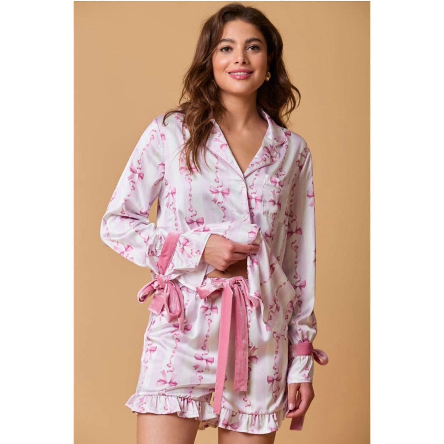 Satin Luxe Pajama Set by fantastic fawn