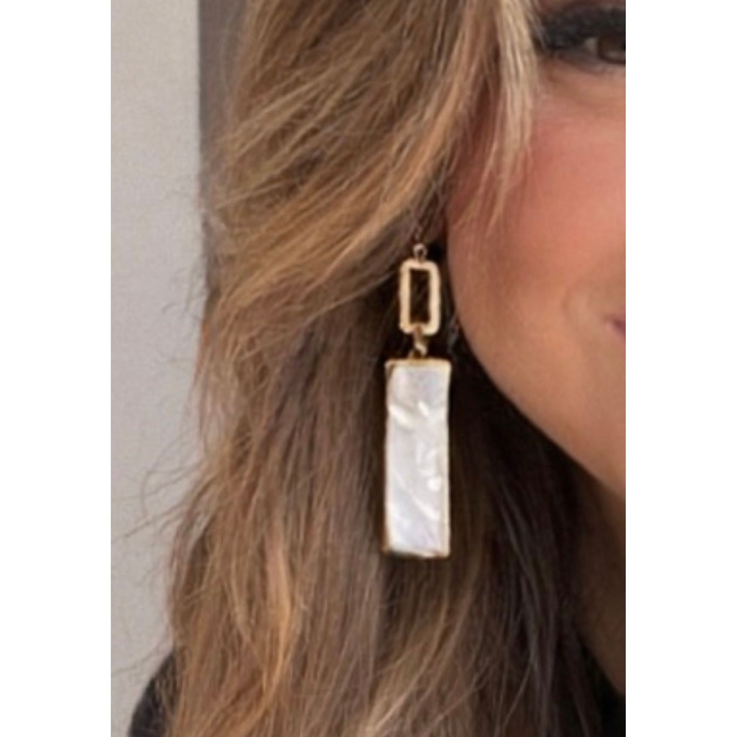 Non tarnish mother of pearl earrings