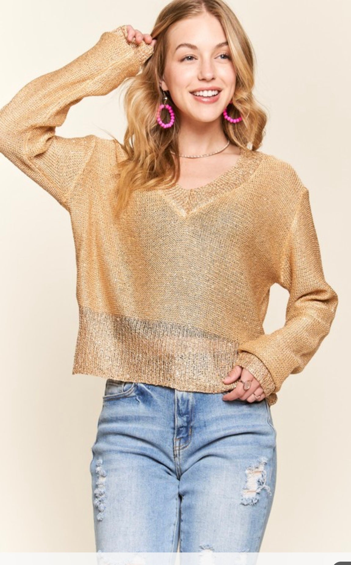 Golden nights sweater