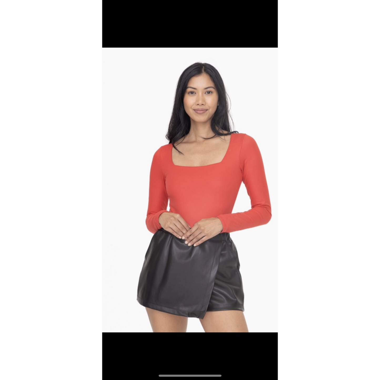 Holiday red bodysuit