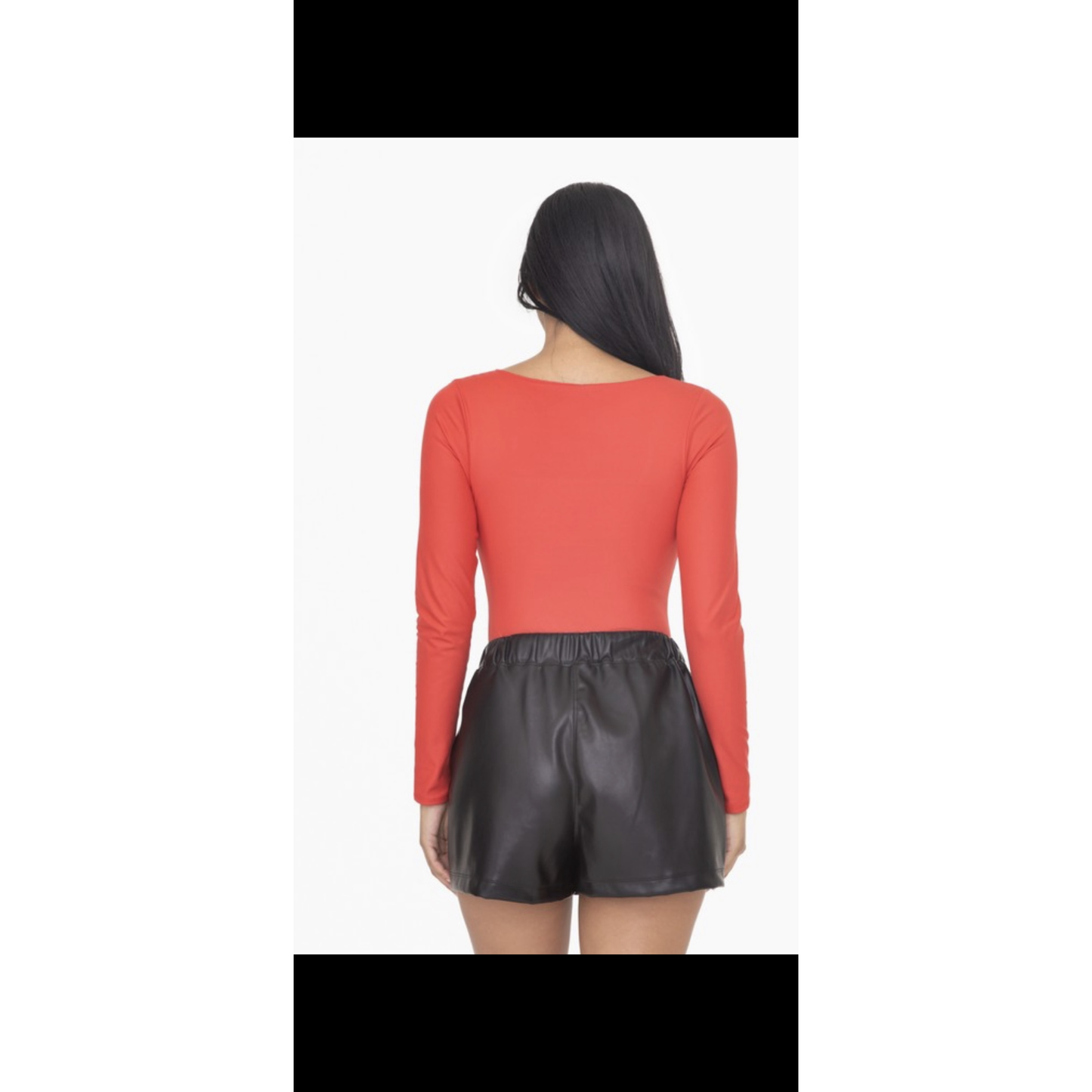 Holiday red bodysuit