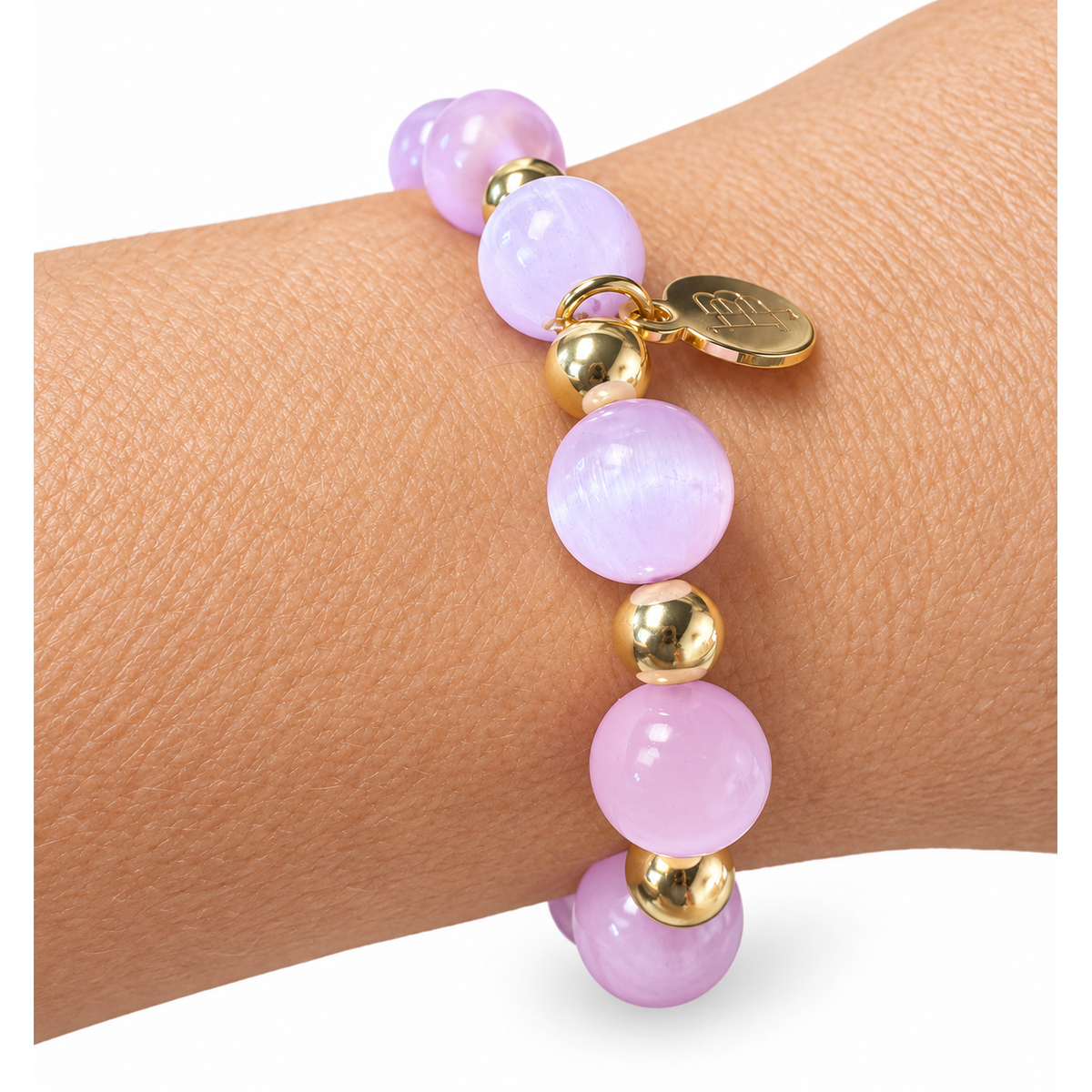 The Evelyn Stretch glass beaded bracelet/Bourbon and Boweties