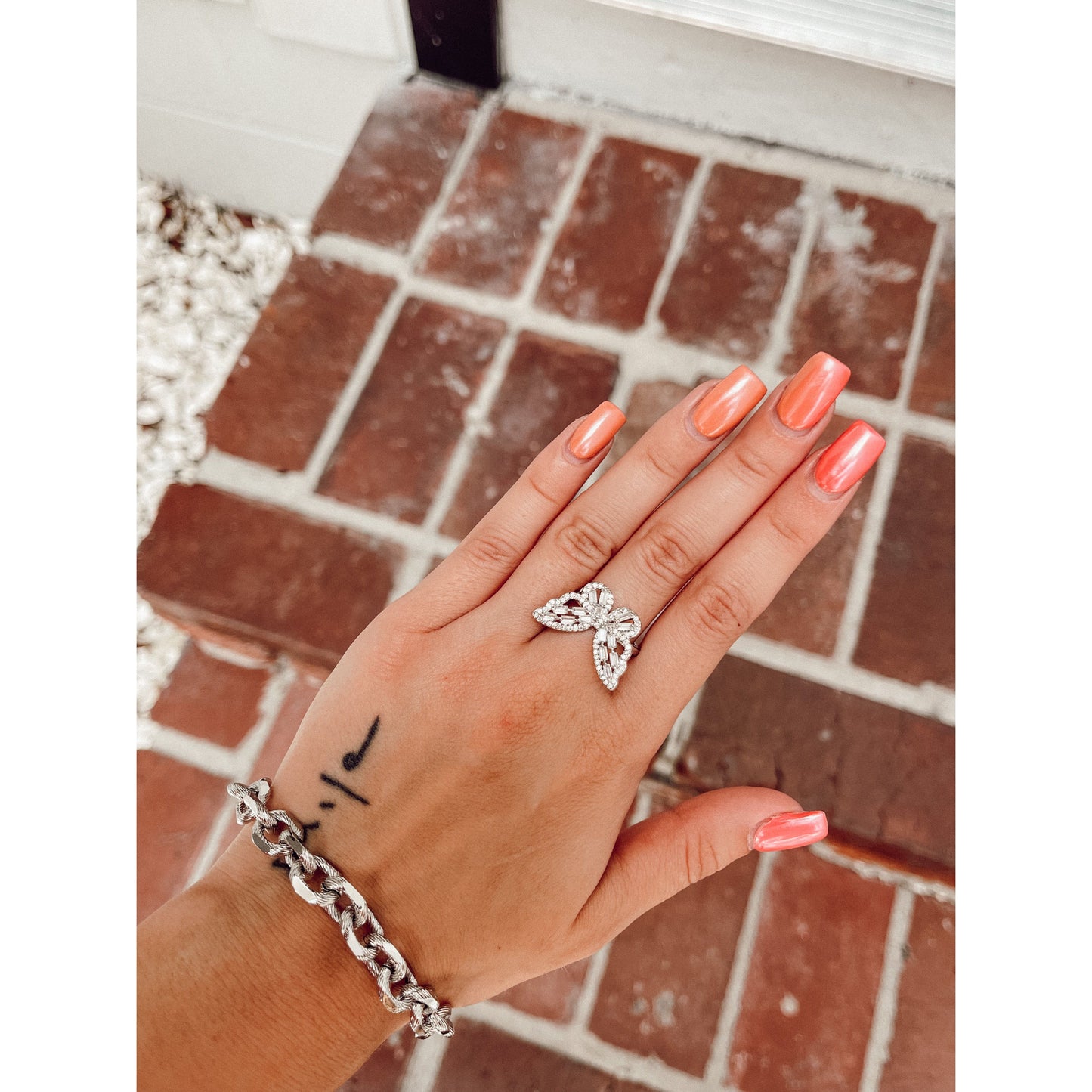 Envy Butterfly Ring "Silver"