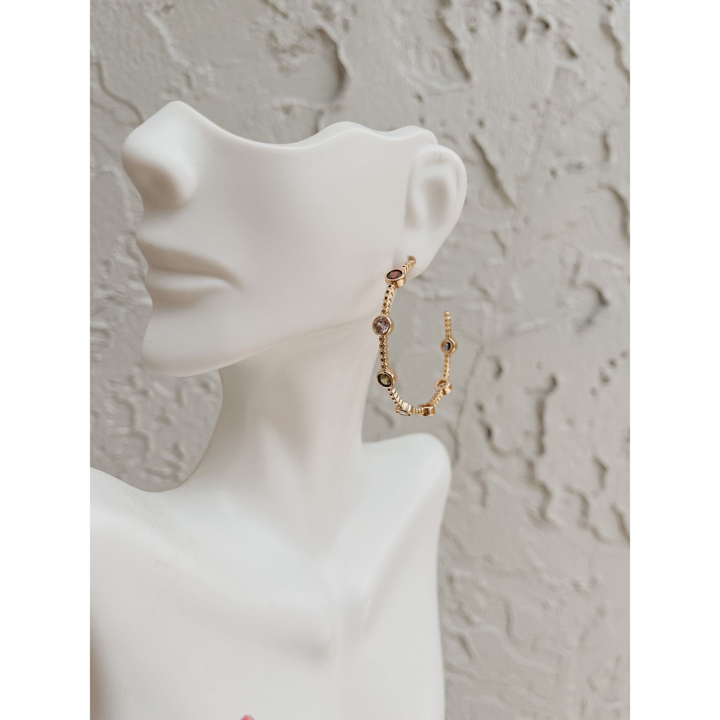 Gemstone Hoops