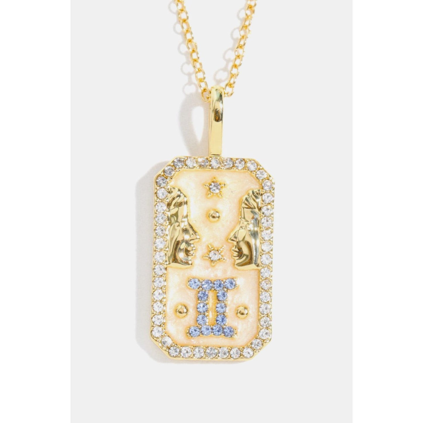 Rhinestone Constellation Pendant Copper Necklace