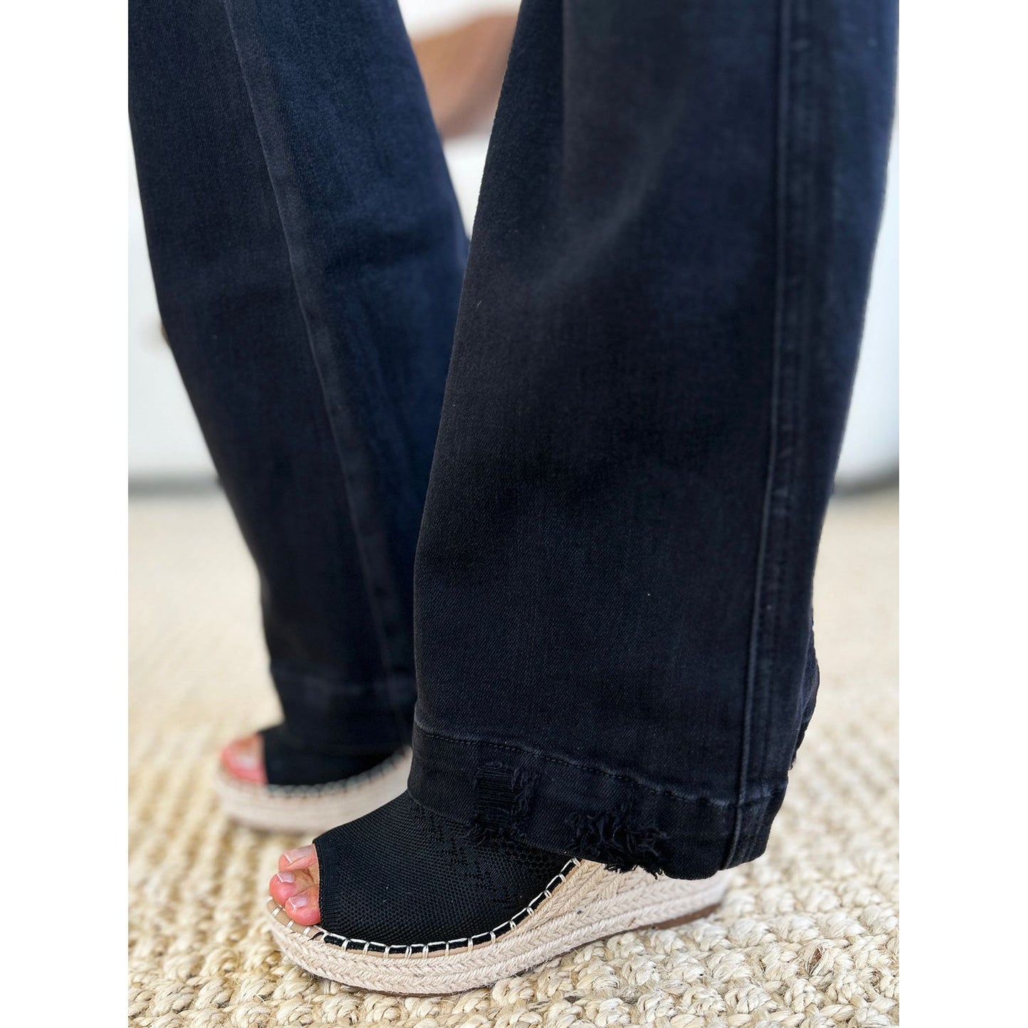 Judy Blue High Waist Distressed Flare Jeans
