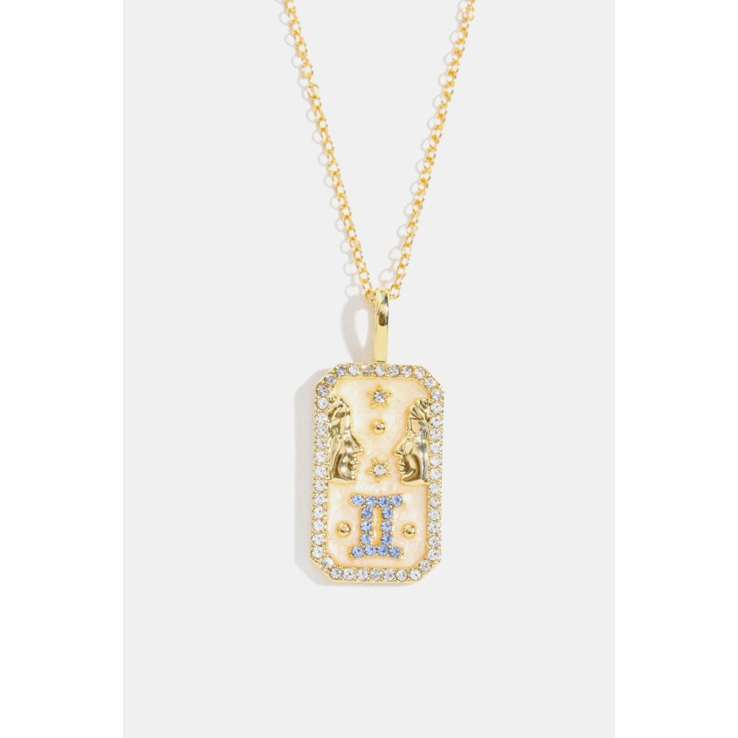 Rhinestone Constellation Pendant Copper Necklace