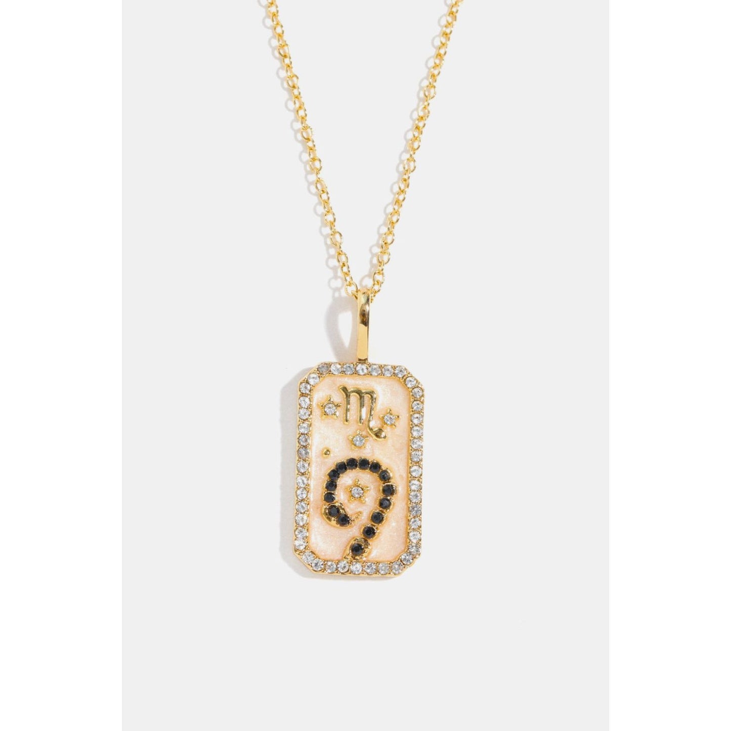 Rhinestone Constellation Pendant Copper Necklace
