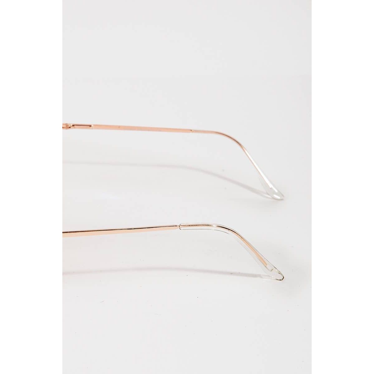 Metallic Trim Bridge Aviator Sunglasses Set