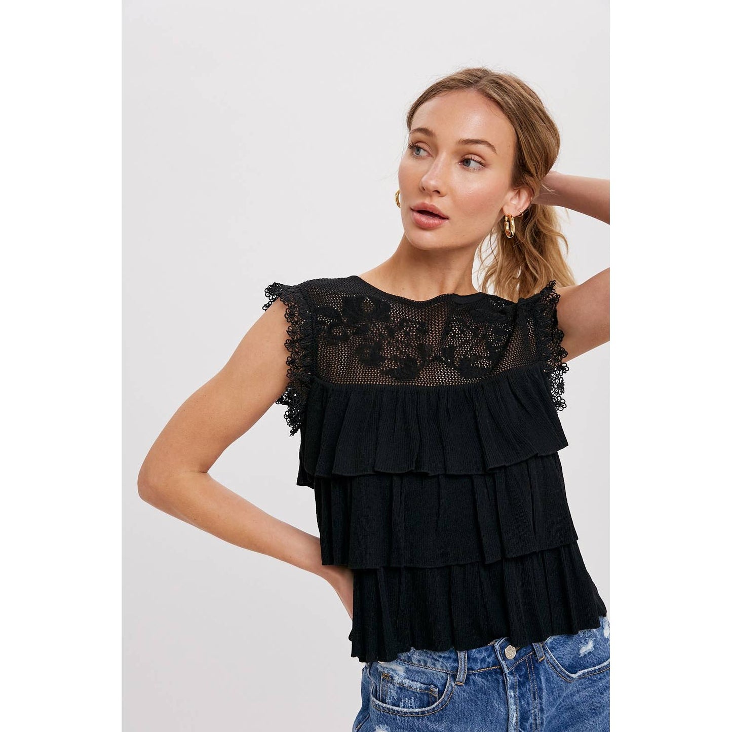 Hello beautiful tiered top