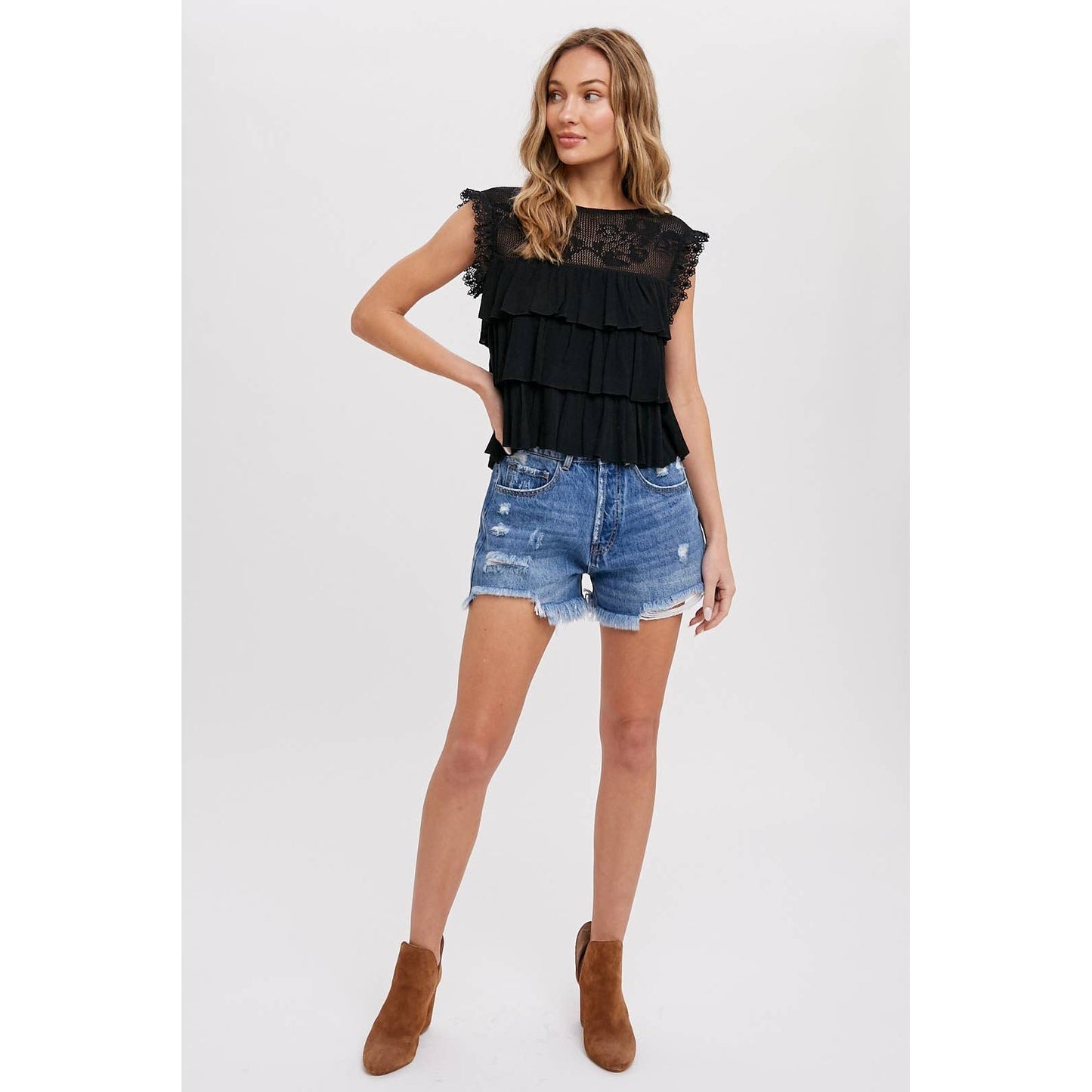 Hello beautiful tiered top