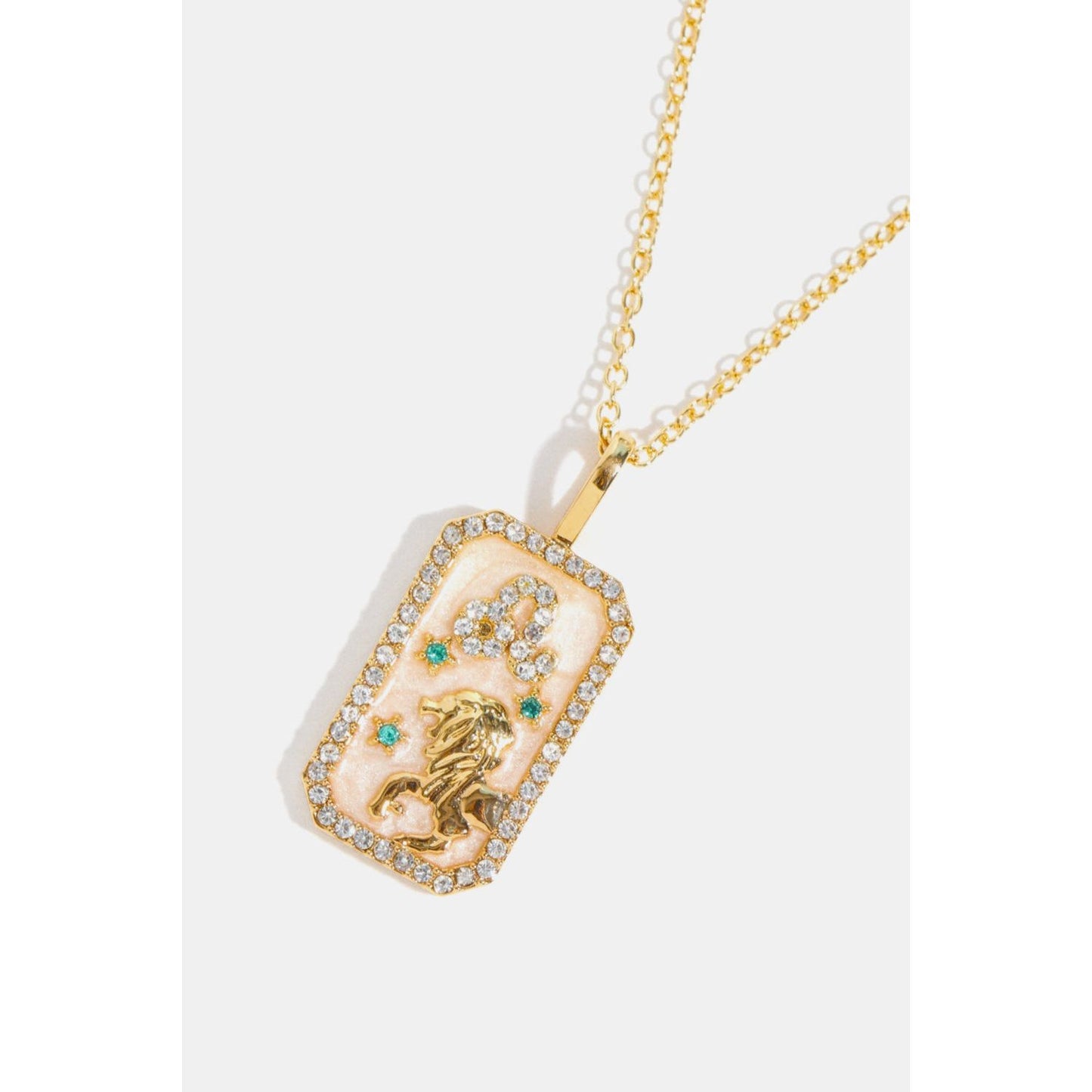 Rhinestone Constellation Pendant Copper Necklace