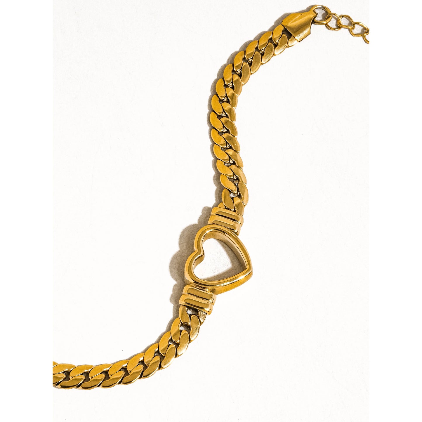 Heart Chain Bracelet Non tarnish
