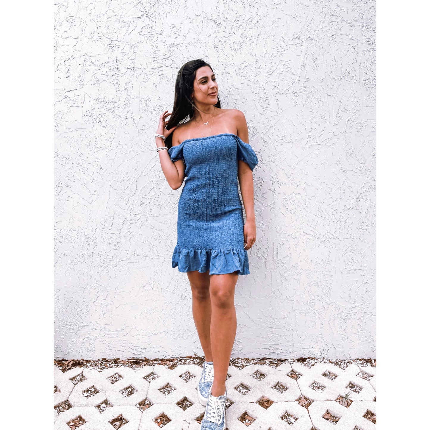 About Last Night Smocked Dress