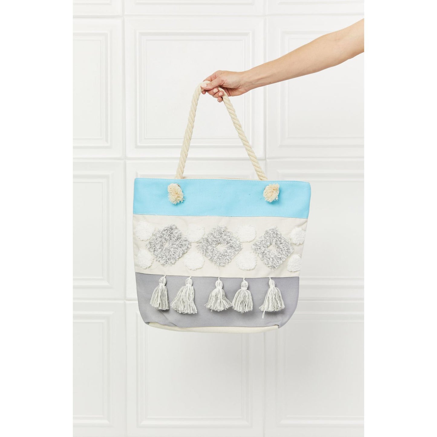 Justin Taylor In The Sand Tassle Tote Bag