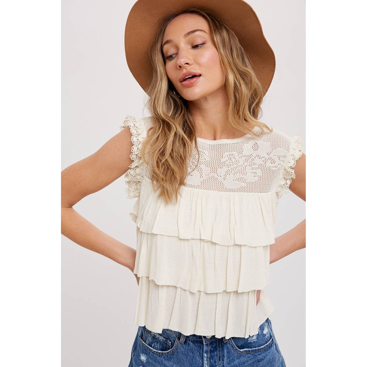 Hello beautiful tiered top