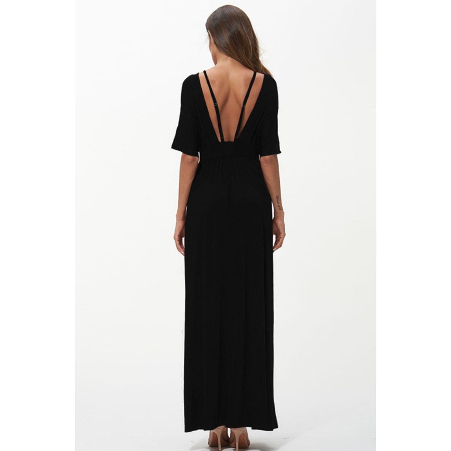 Strappy Neck Maxi Dress