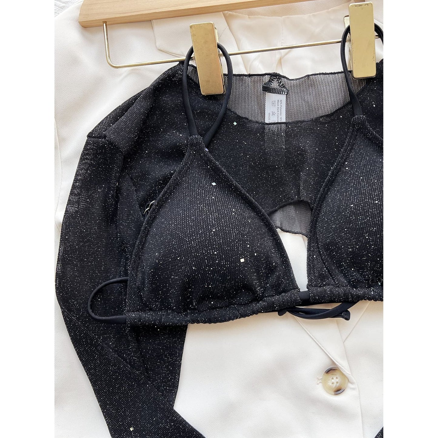 Glitter Three-Piece Swim Set