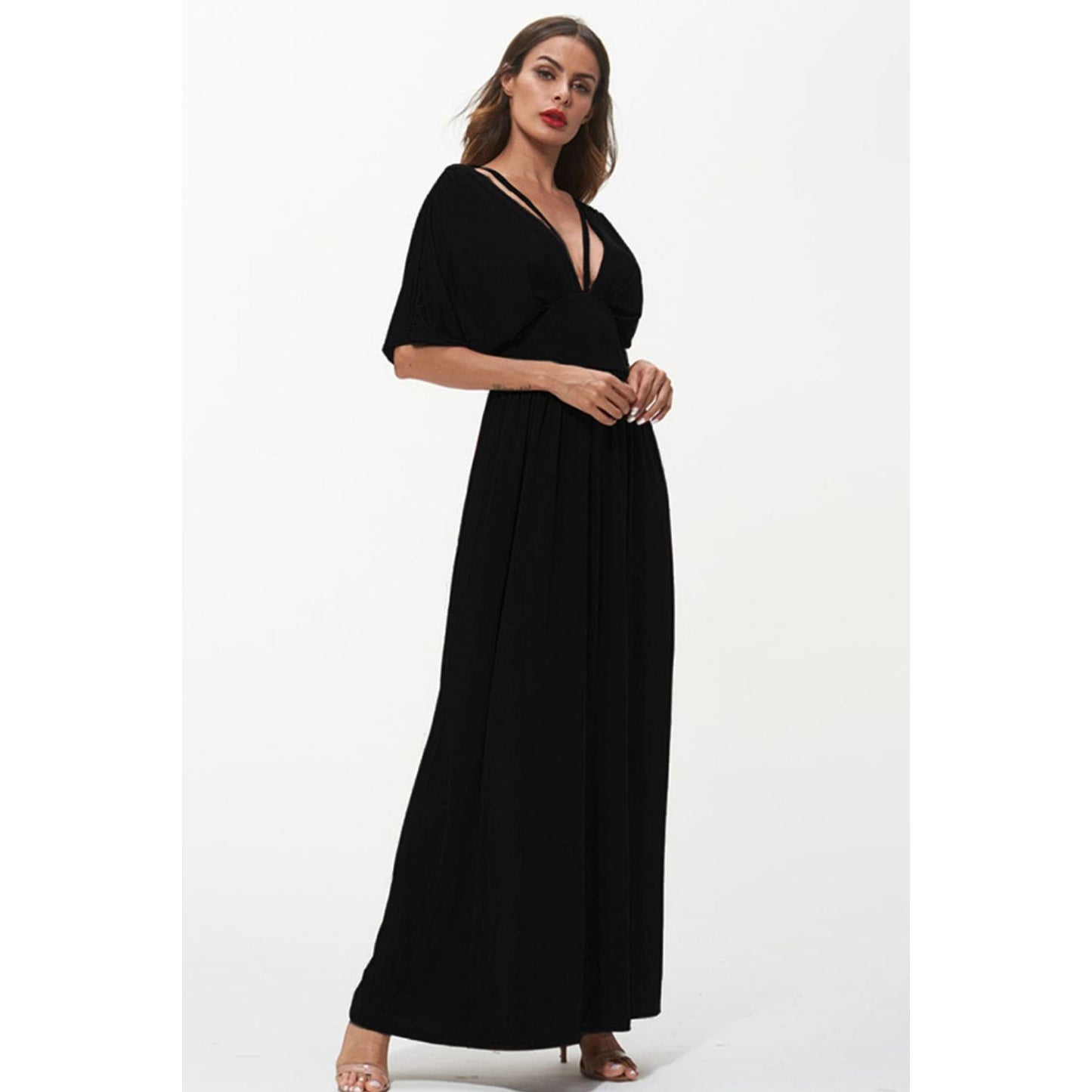 Strappy Neck Maxi Dress