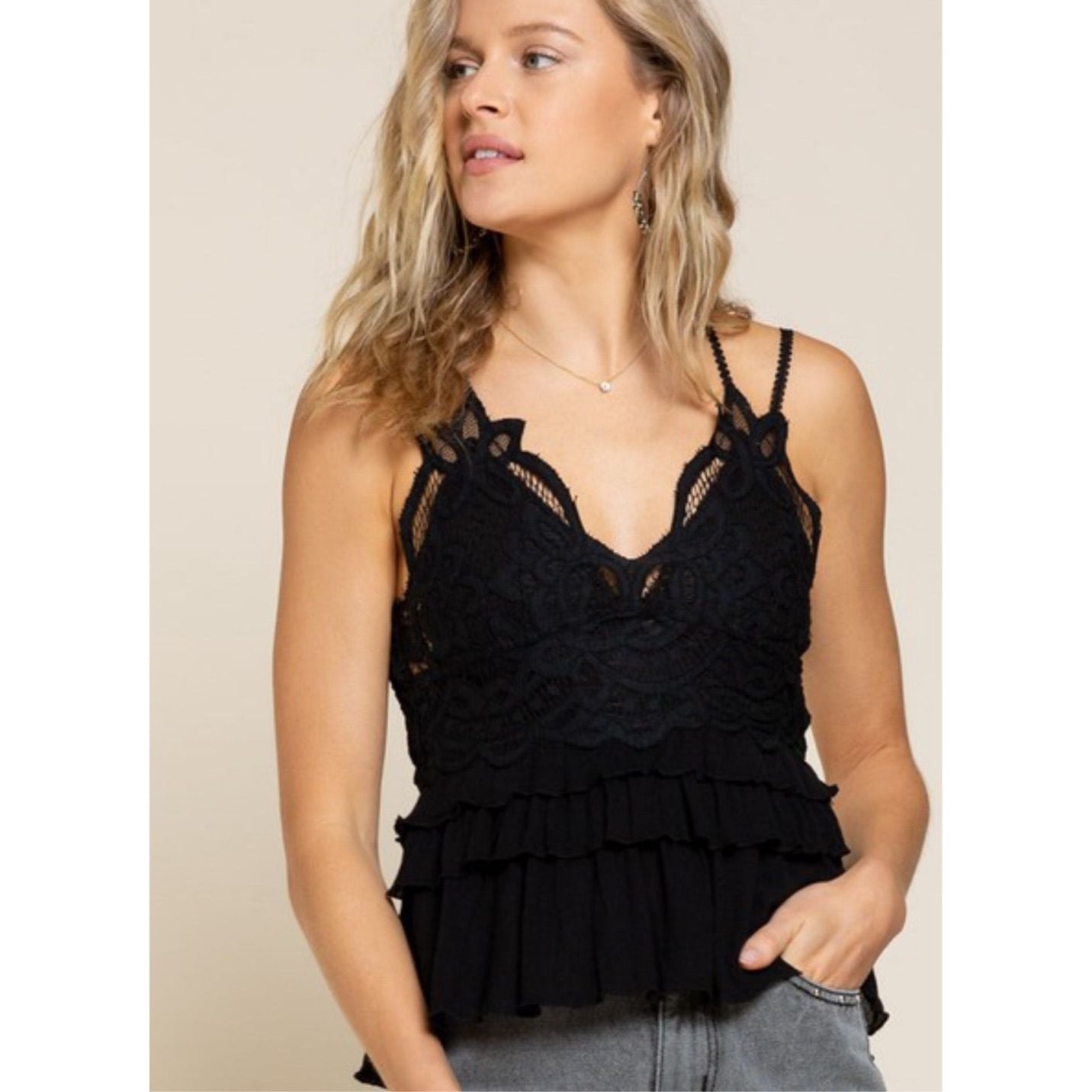 Beach babe bralette/ black