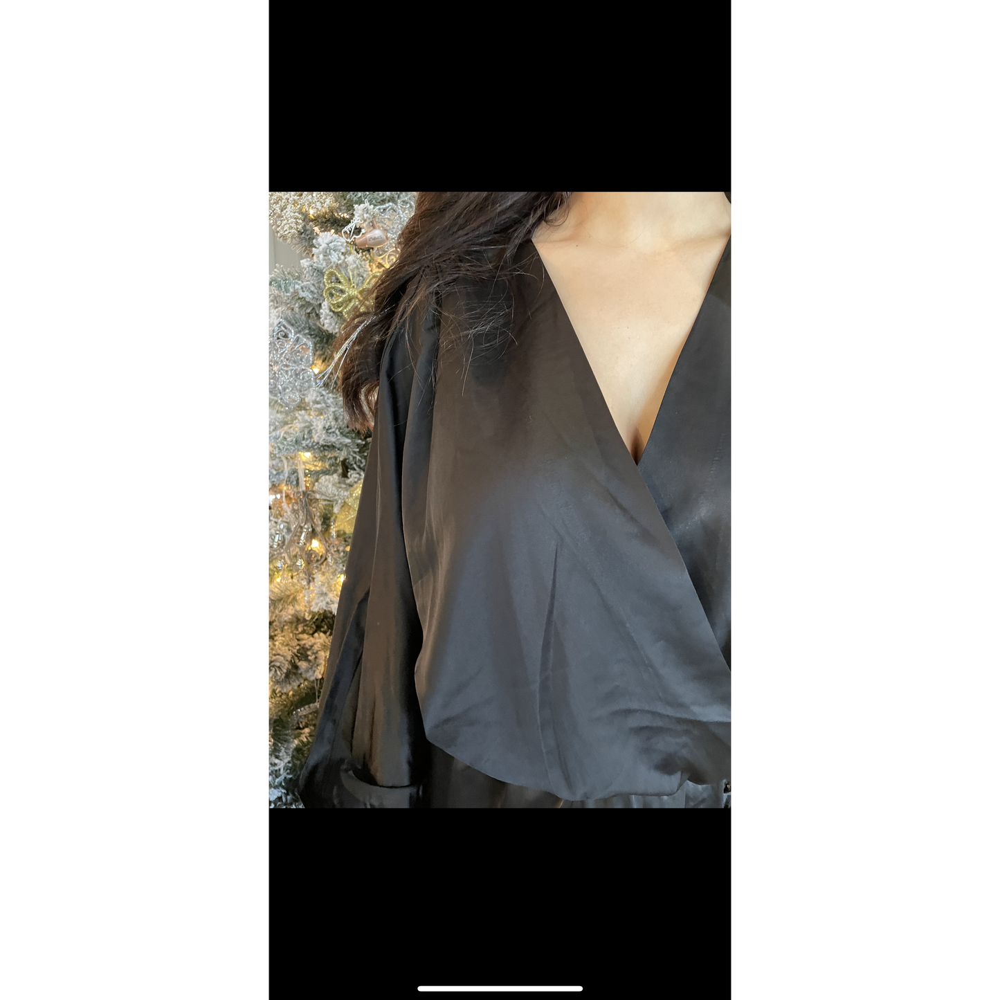 Satin Long sleeve Dress
