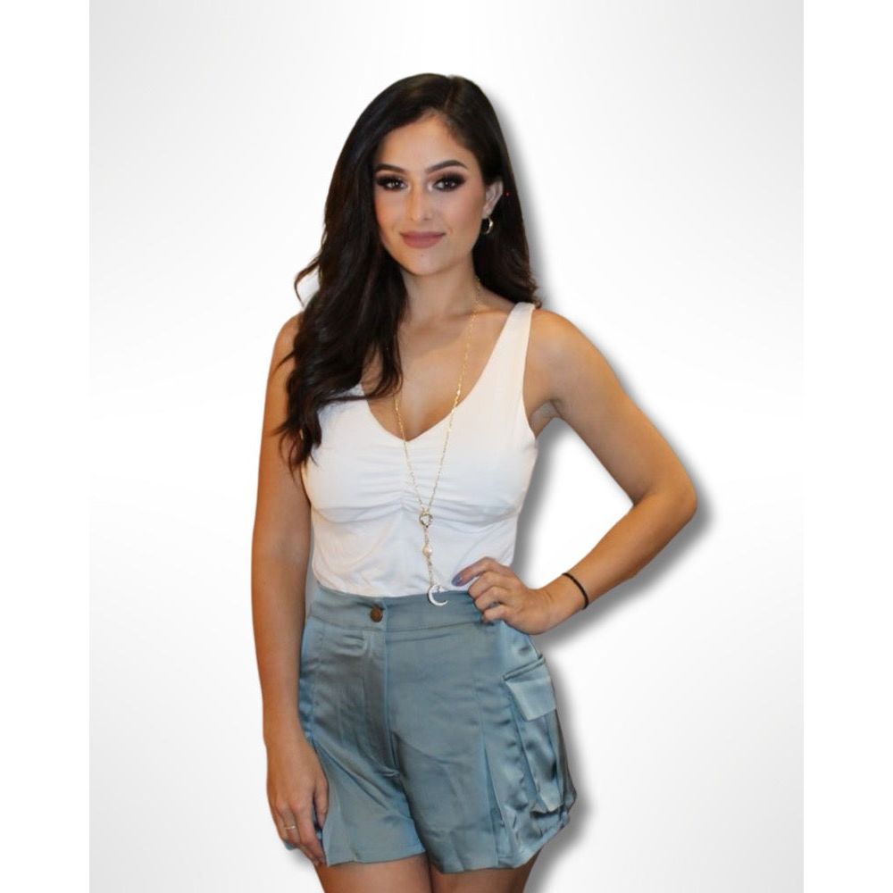 Silky In Slate Shorts