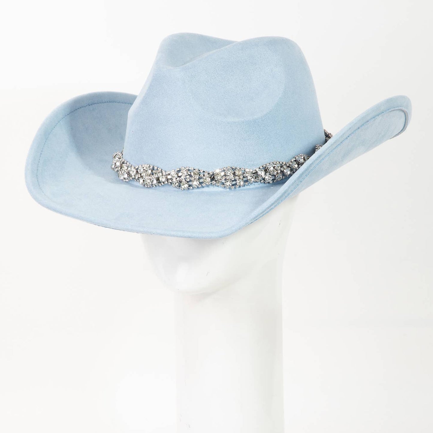 Rhinestone Chain Strap Western Cowboy Hat