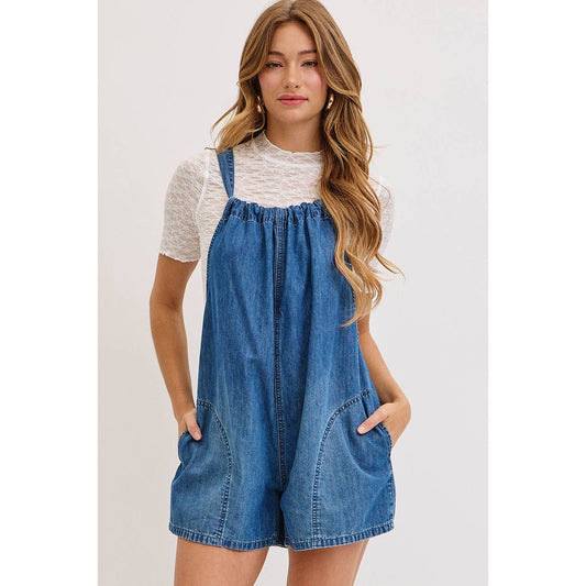 It’s a beautiful day denim Romper