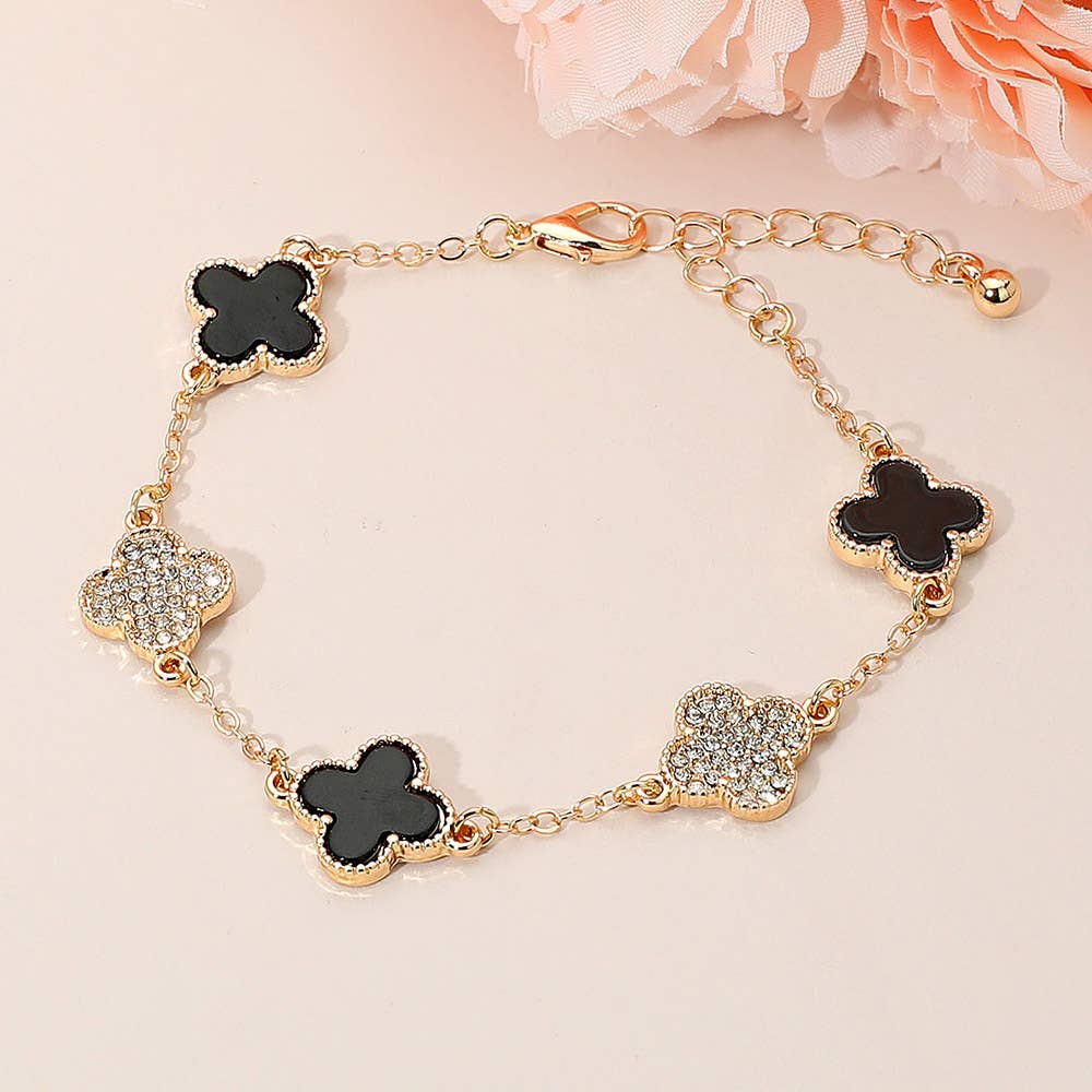 Gold Dipped Clover Bracelet