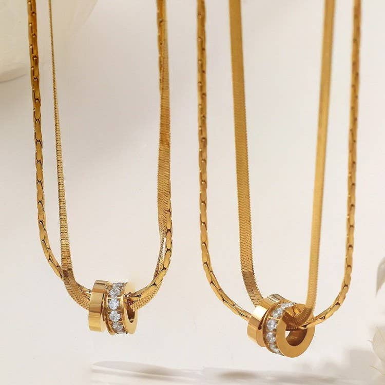 TARNISH FREE LAYERED NECKLACE