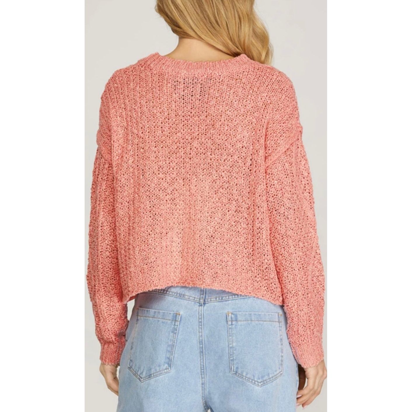 Peachy keen knit top