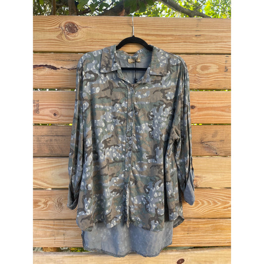 Camo blouse MADE IN ITALY