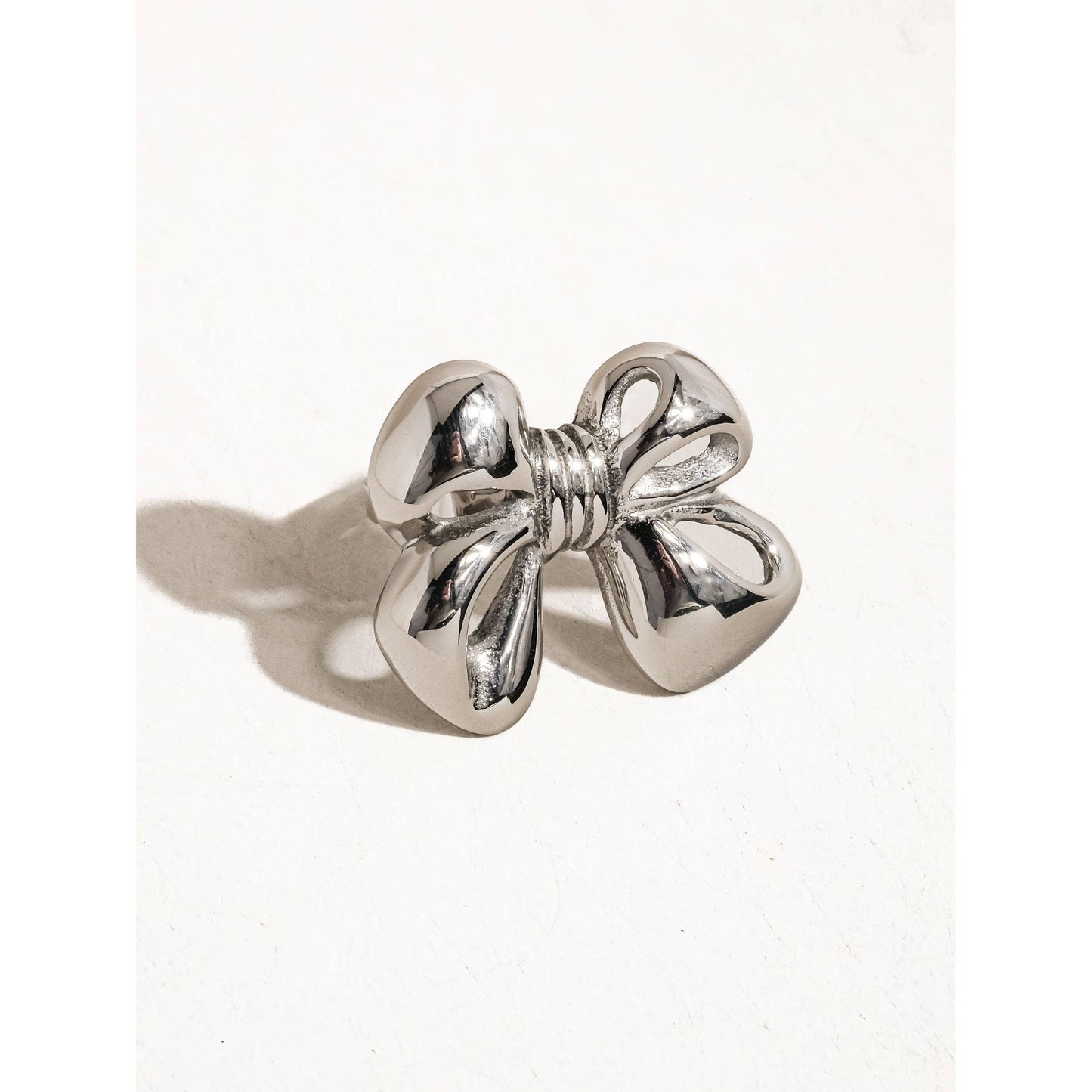 Ronda Silver Bow Adjustable Ring