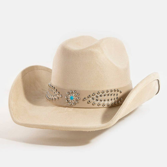 Western Beaded Pattern Band Cowboy Hat