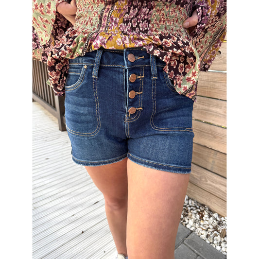 RISEN Buttoned Blues Shorts