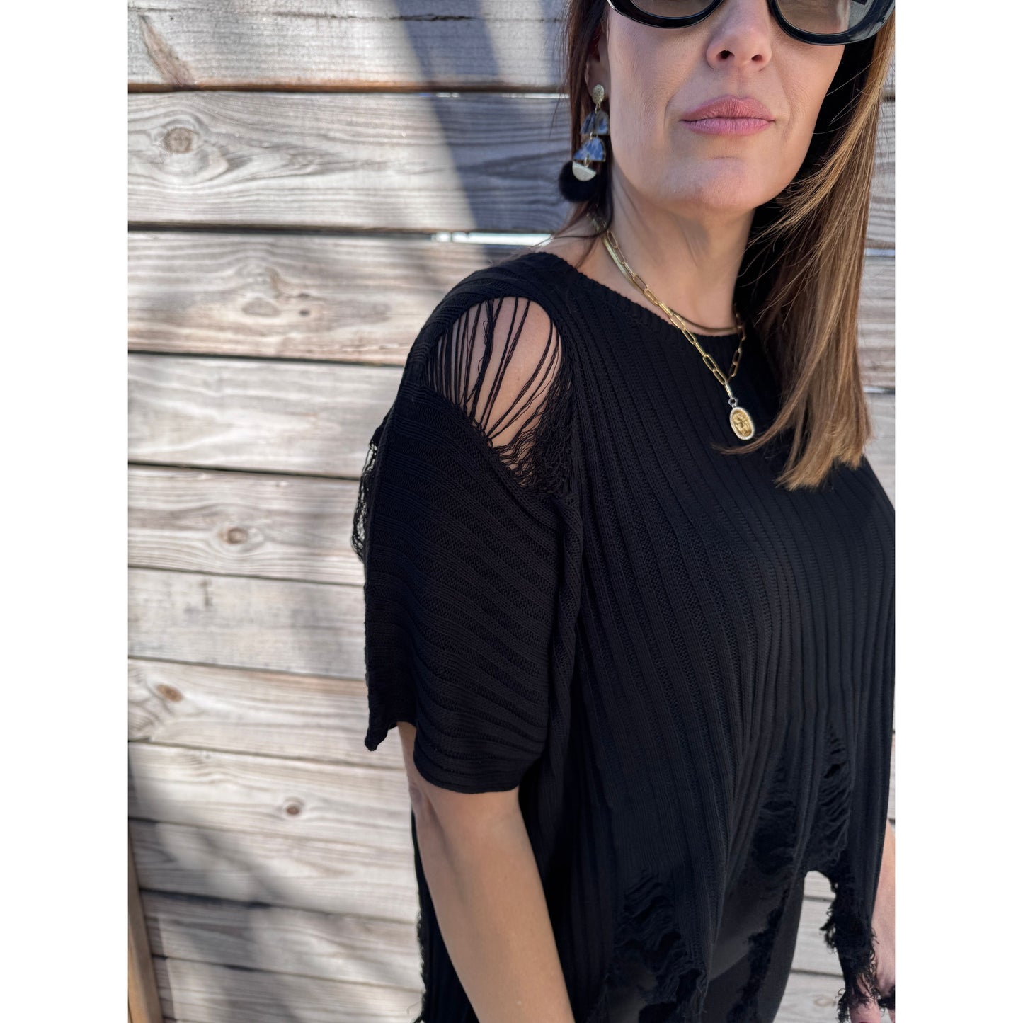 Urban Edge Knit Top