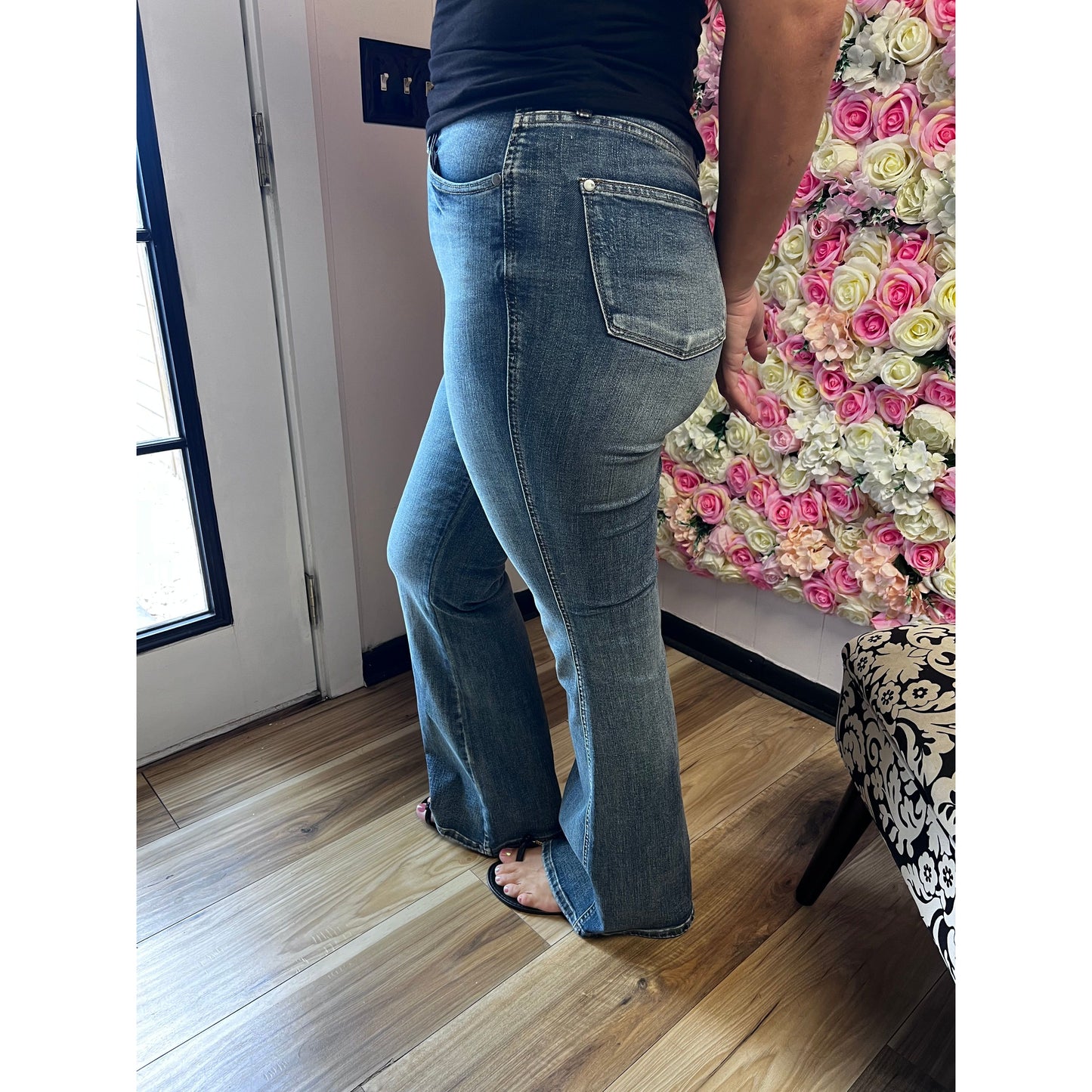 Jlo tummy control flare jeans