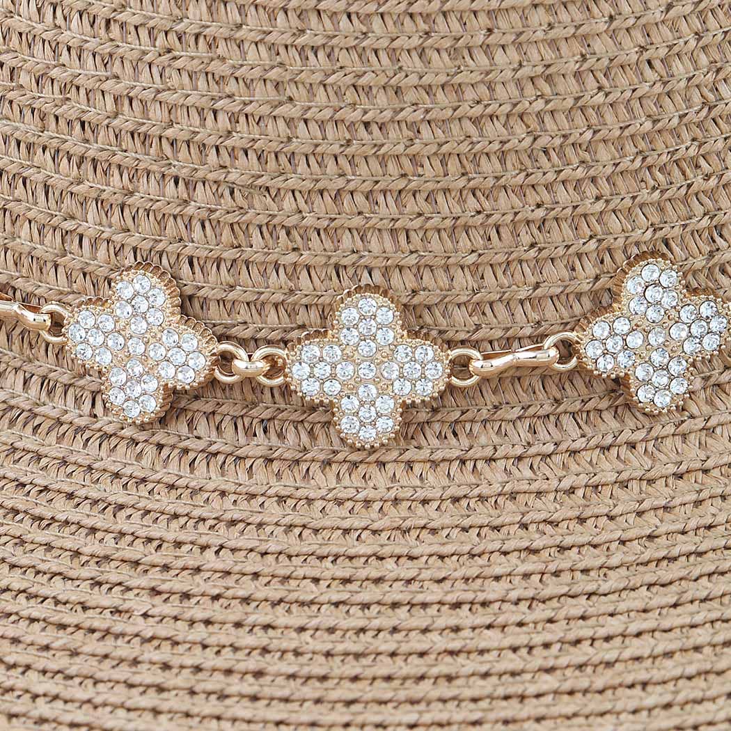 Clover Sparkle Chain Summer Hat
