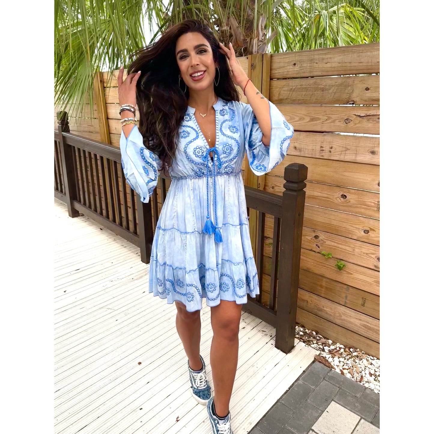 Mediterranean Breezes boho dress