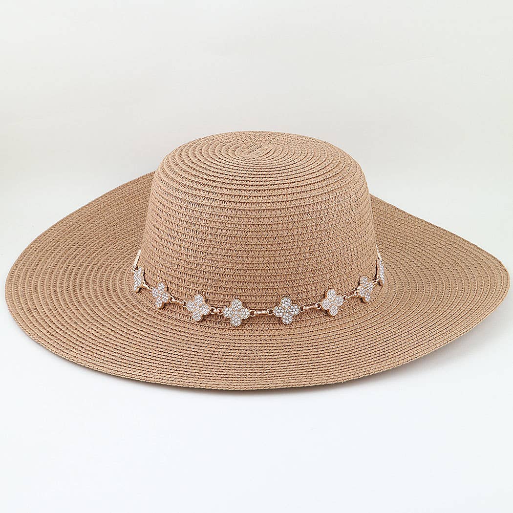 Clover Sparkle Chain Summer Hat