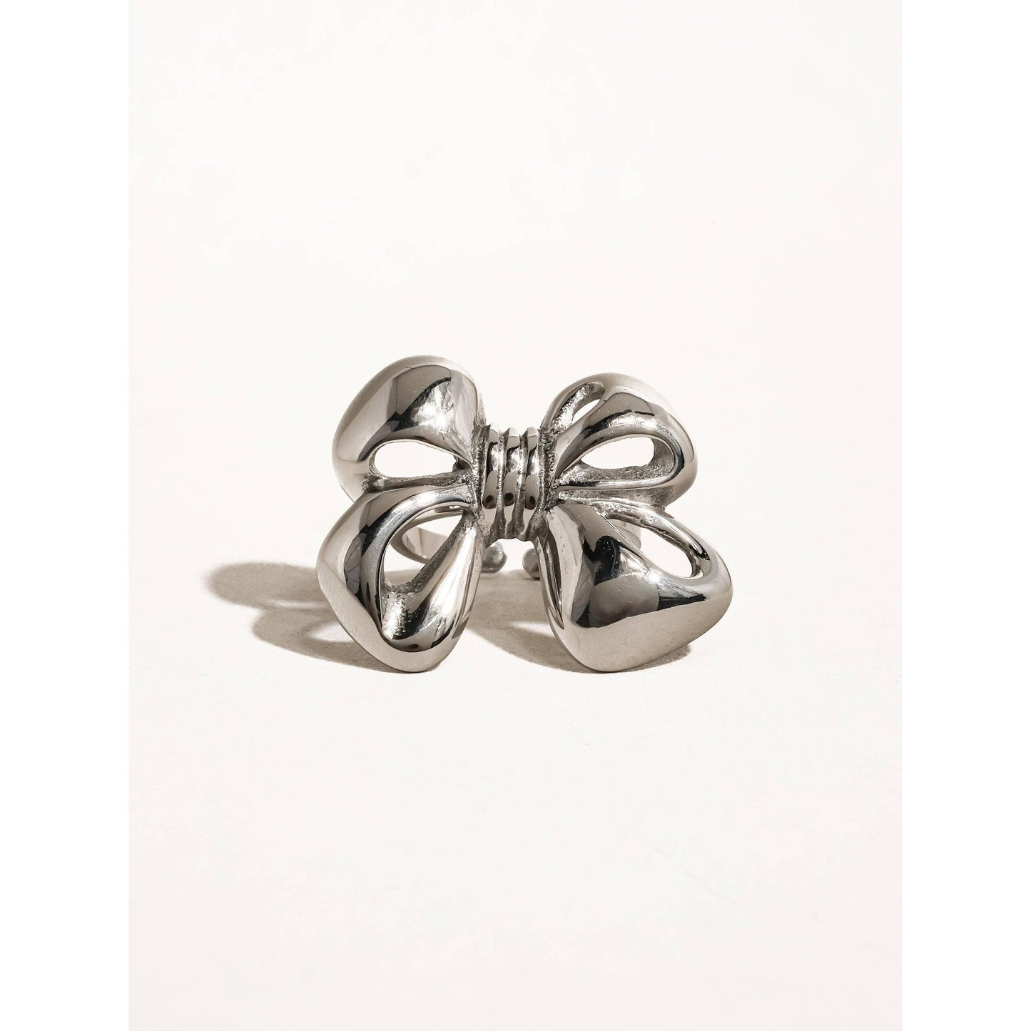 Ronda Silver Bow Adjustable Ring