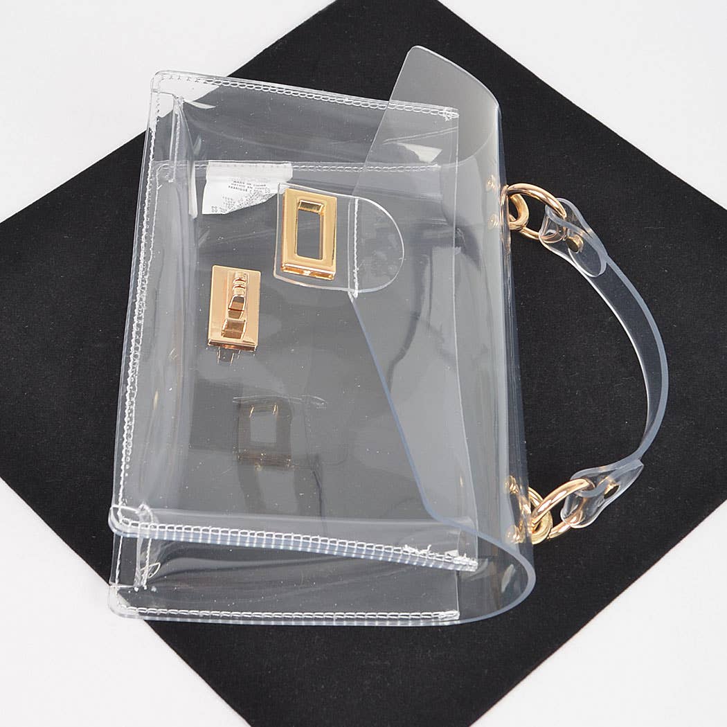 Clear Studded Purse
