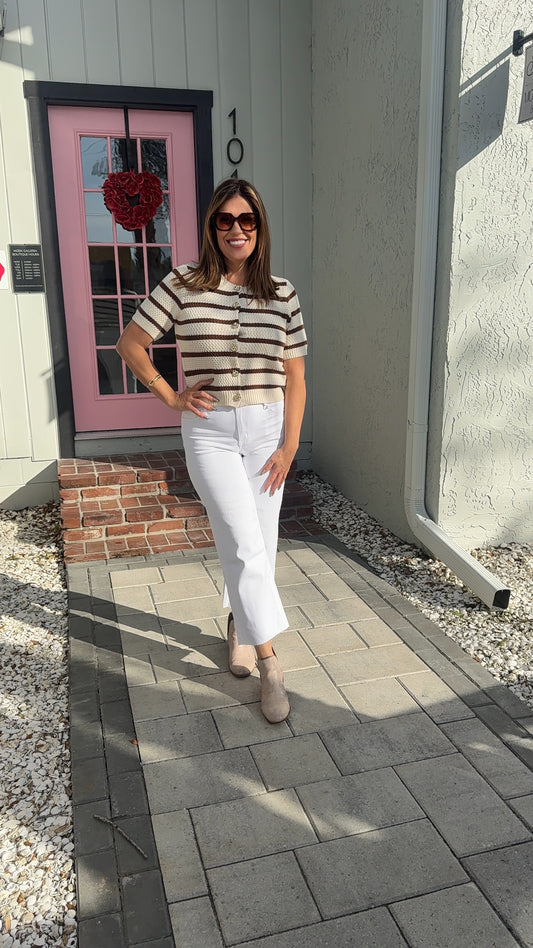 Vervet White Wide Leg Jeans
