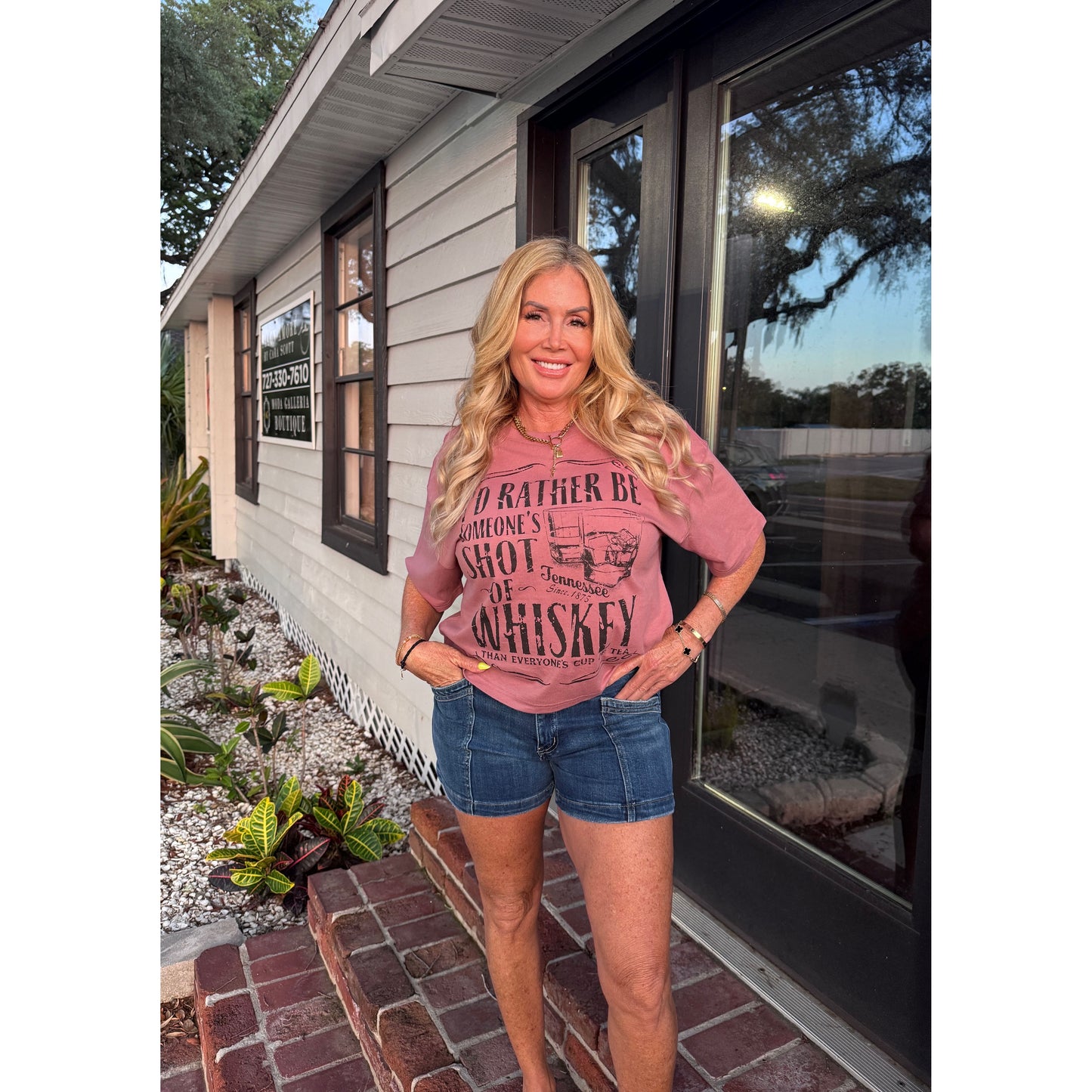 Tennessee Whiskey Cropped Graphic Tee