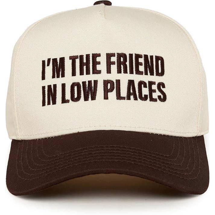 2-Tone Cap - I'm The Friend In Low Places - Brown/Beige