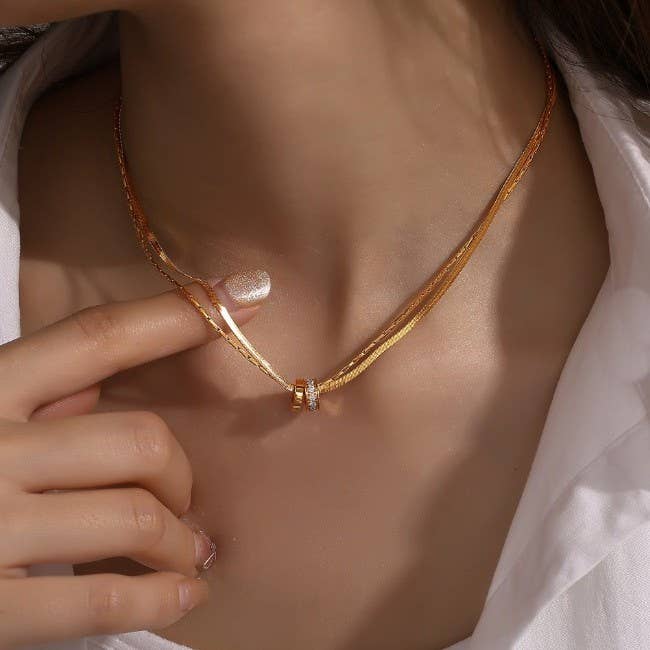 TARNISH FREE LAYERED NECKLACE
