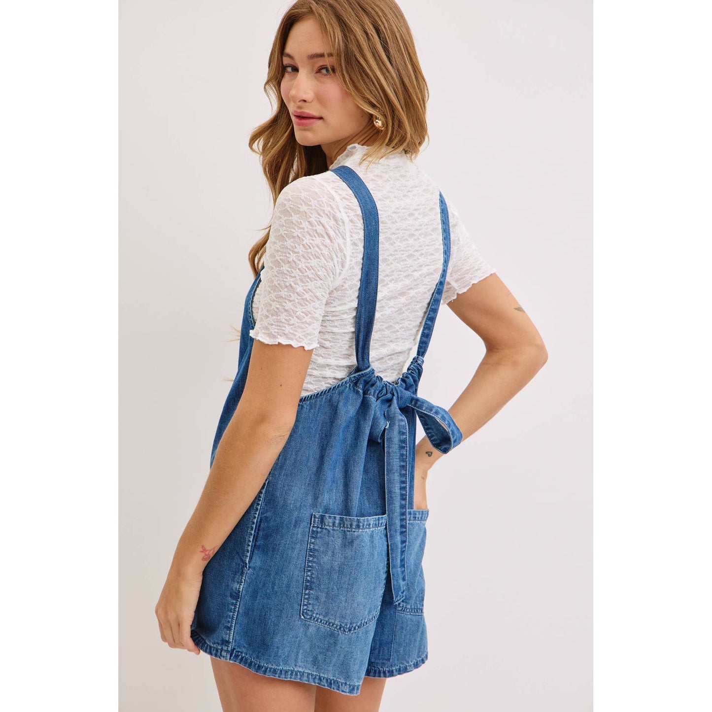 It’s a beautiful day denim Romper