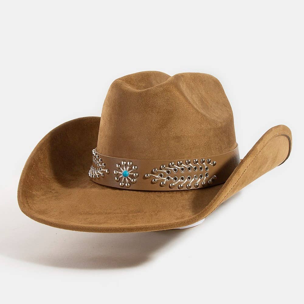 Western Beaded Pattern Band Cowboy Hat